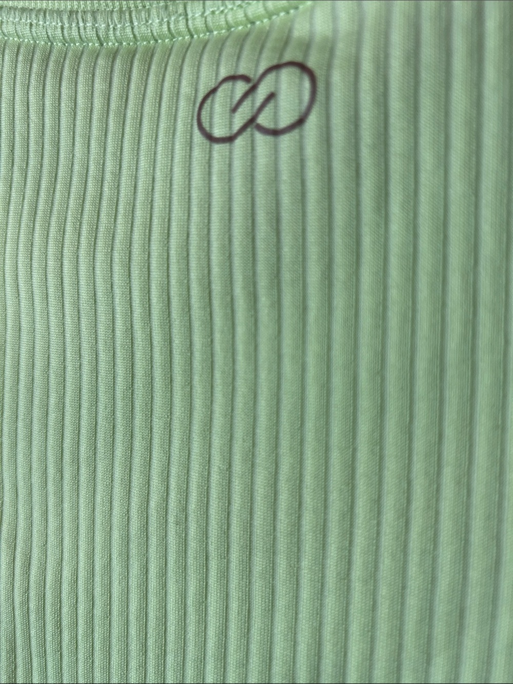 CALIA by Carrie Underwood Neon Lime Ribbed Tank - Picture 4 of 4